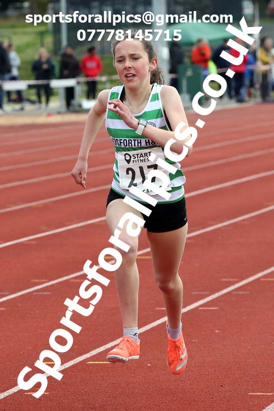 1500 metres, 2021 NECAA Middlesbrough Open Meting, Sunday, May 9th. Photo: David T. Hewitson/Sports for All Pics